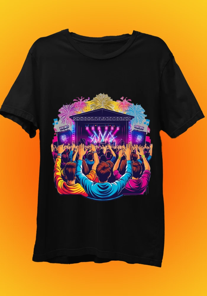 Music Event Black TShirt