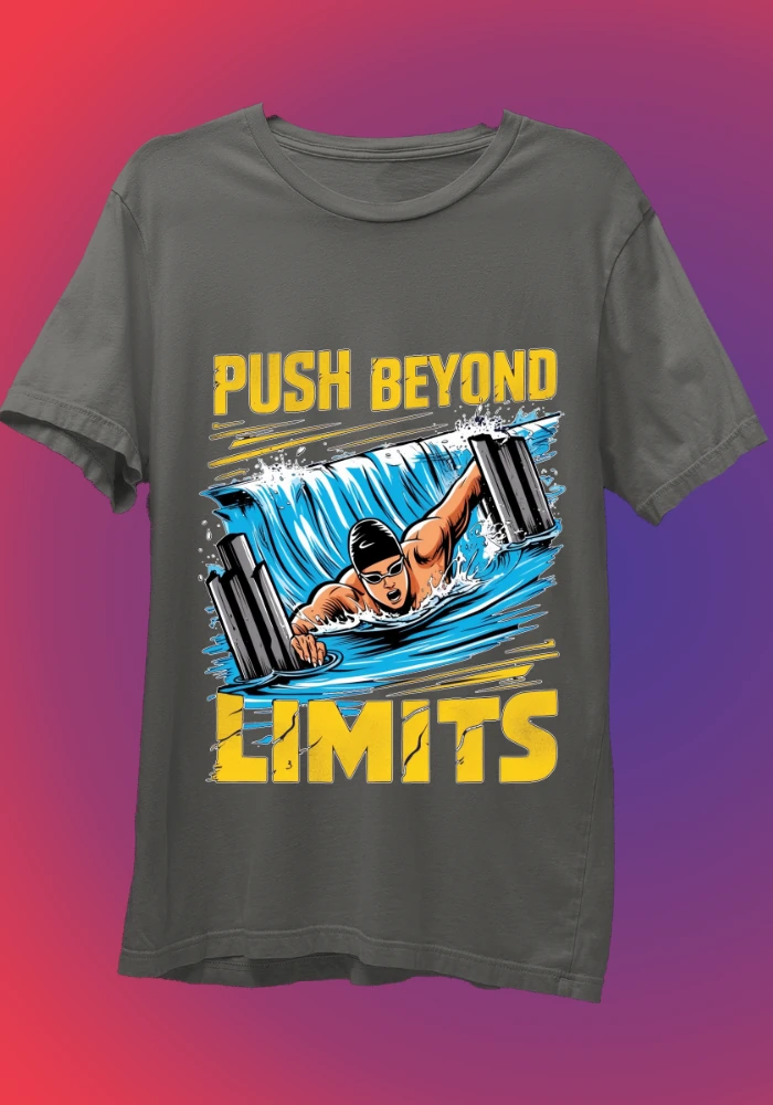 Push Beyond Limits 2 Grey Tshirt