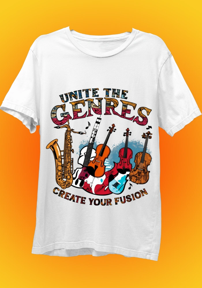 Unite the Genres White Tshirt