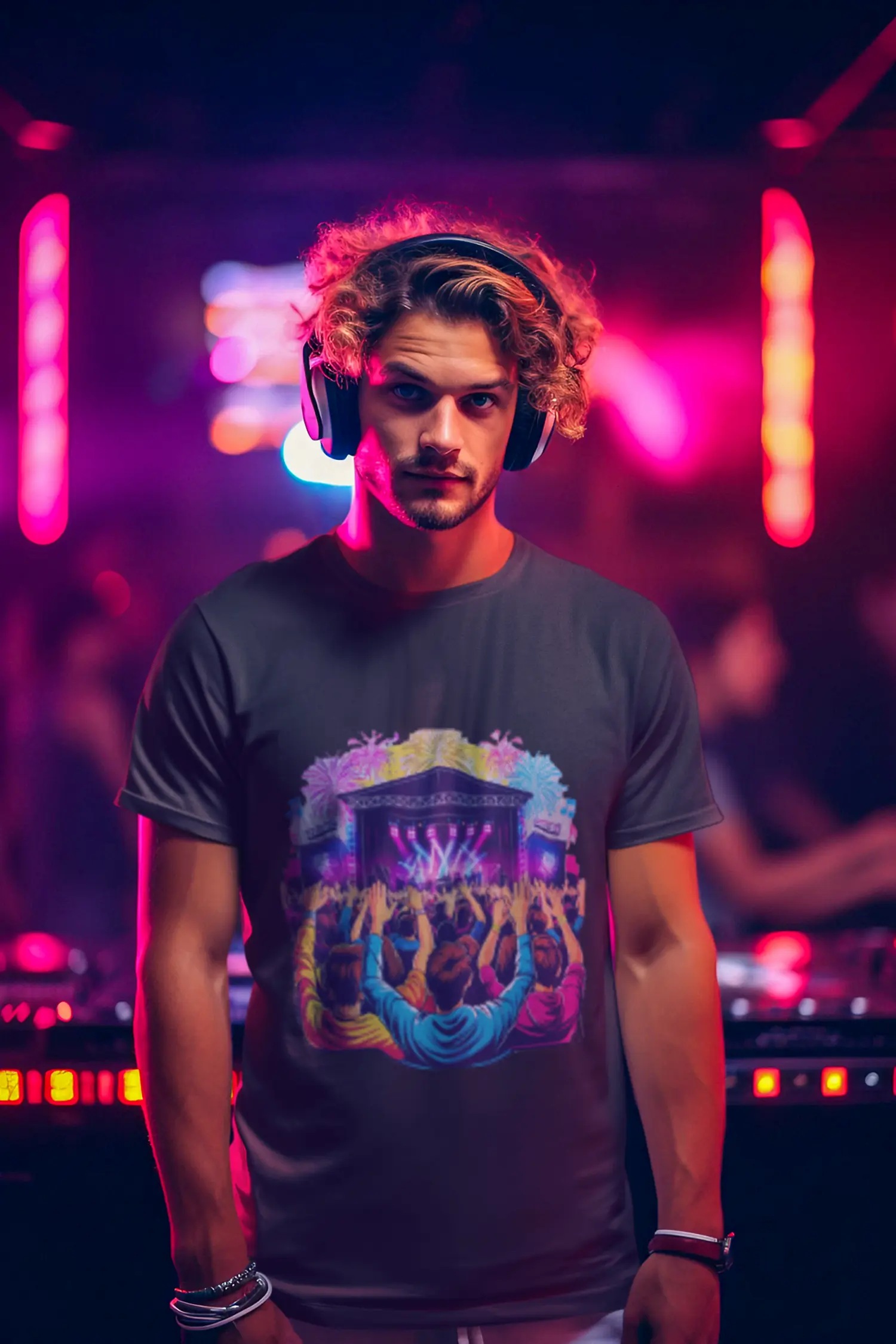 featuring-a-dj-man-wearing-a-round-neck-t-shirt