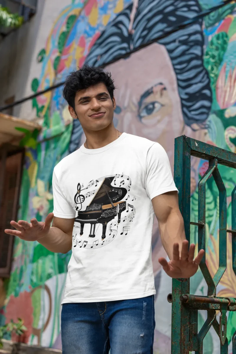 t-shirt-mockup-of-a-man-standing-in-front-of-a-painted-wall