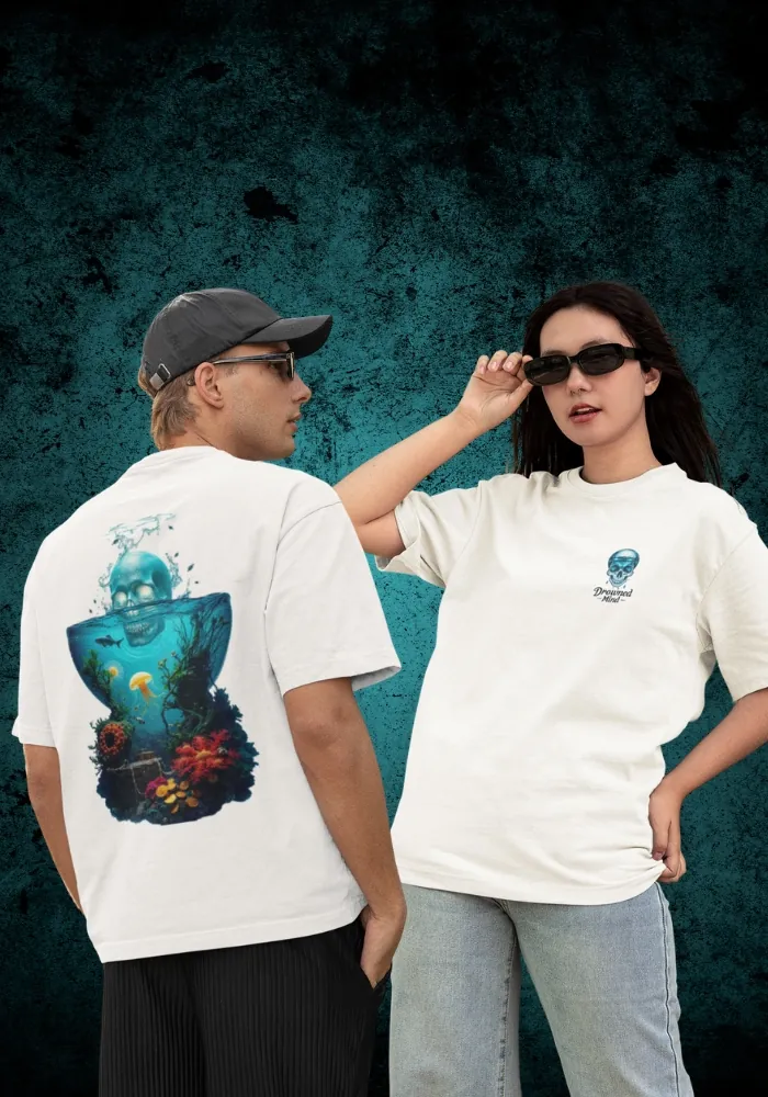 Drowned Mind Oversized T-Shirt Mockups