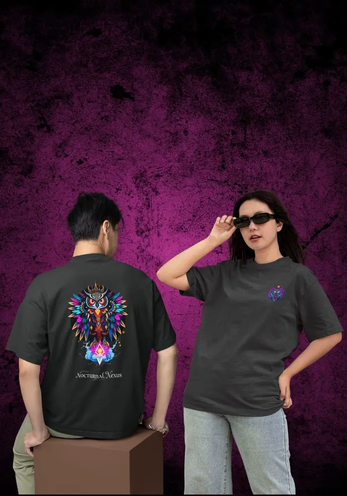 Oversized T-Shirt Nocturnal Nexus [Unisex]